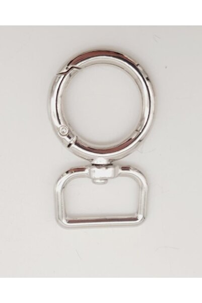 angel çanta aksesuar حلقة زنبركية فضية مقاس 2 سم قطعة واحدة