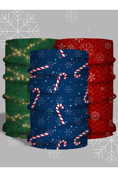 LU&MA New Year's Patterned Neck Collar 3-Piece New Year's Package - Paphos