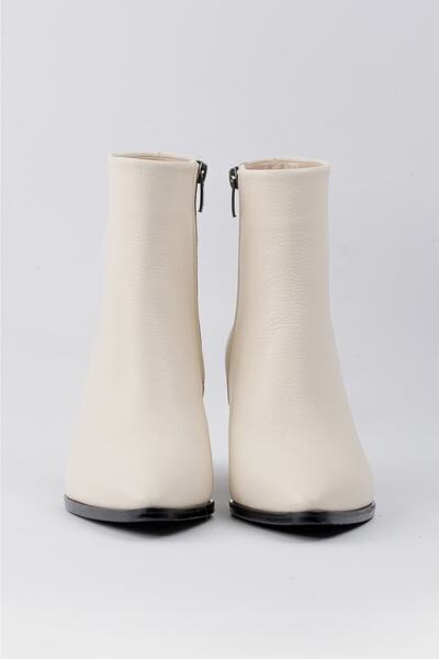 TUNAELLİ Kadın Nude Hakiki Deri 35-41 Numara Bot & Bootie