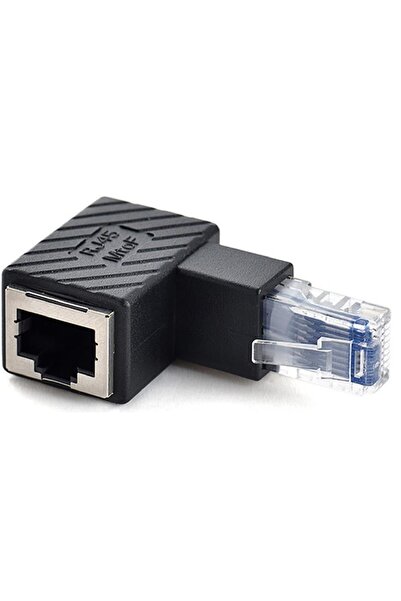 Alfais 5237 Rj45 Erkek To Dişi 90 Derece Cat Internet Ethernet Kablo Uç Çevir...