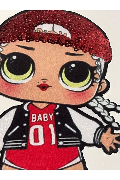 Gönülden Tasarım 22x14 Cm Sporter L.o.l Patch cu paiete Applique Crestări Accesoriu