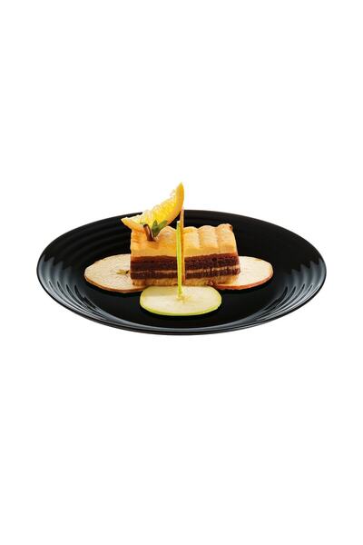Luminarc Harena Cake Plate Black 6 Pieces 19cm