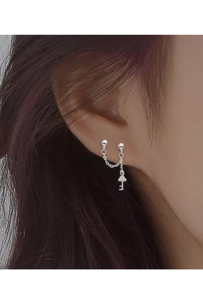 TakıConcept Anahtar Detaylı Ikili Küpe