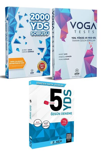 Akın Dil Eğitimi Akın Yds 2000 Yds Sorusu -akın Voga Tests - Panem 5 Yds Özgün Deneme Seti