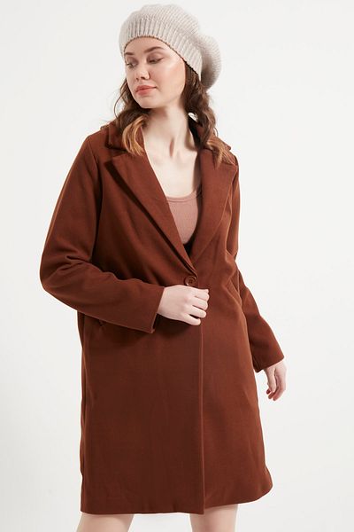 MEECY Schokoladen-Stempelmantel für Damen
