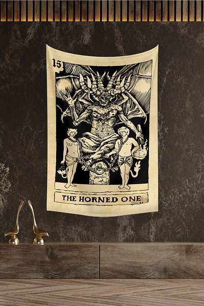 Vagonik Κάρτα Ταρώ The Horned One Ταπετσαρία τοίχου 140x100 cm-70x100 cm