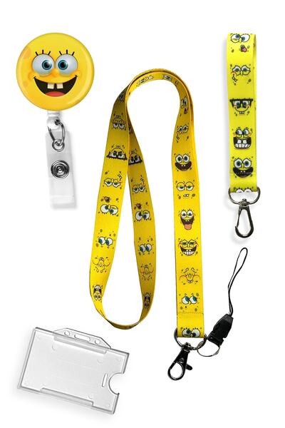 StormiStoretr Комплект от 4 части, подобен на гъба Вратна лента Ключодържател...