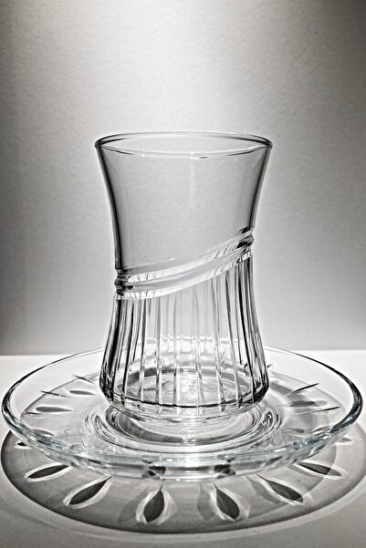 RIBELLA DESIGN Dans Model Lav Duru 6 Kişilik 12 Parça Çay Seti