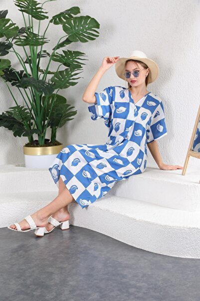 Malven Γυναικείο φόρεμα παραλίας