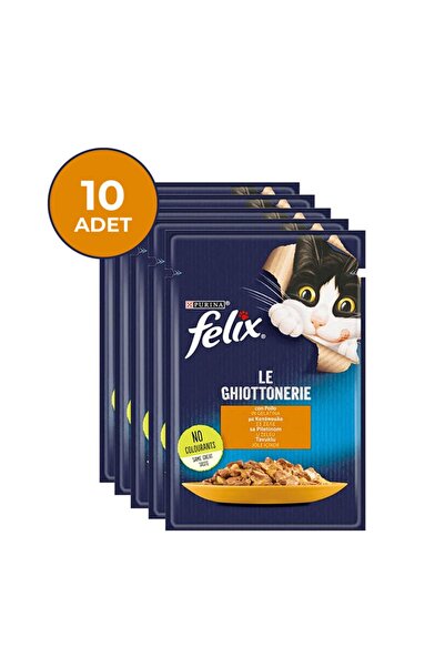 Purina Felix Felix Tavuklu Yetişkin Kedi Yaş Maması - 85 Gr X 10 Adet