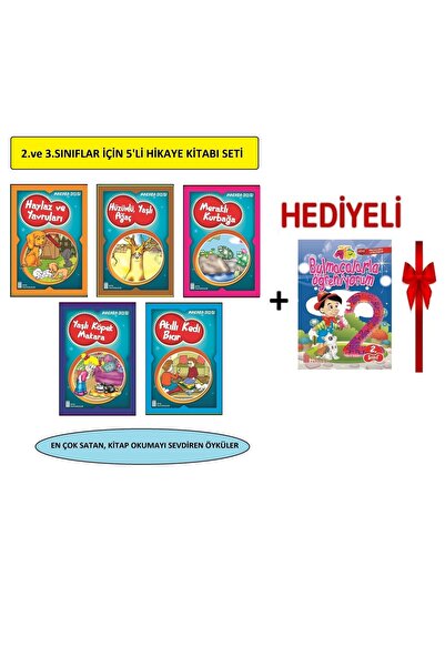 GÖNÜL YAYINCILIK 2.sınıflar Için Renkli Eğlenceli 5'li Hikaye Kitabı Seti+2.s...