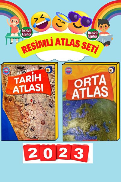 GÖNÜL YAYINCILIK Resimli Tarih Atlası Ve Orta Atlas Ikili Set