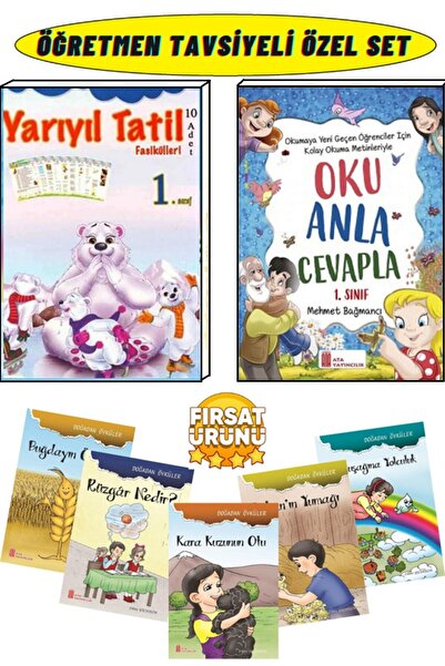 GÖNÜL YAYINCILIK 1.sınıf Yarıyıl Tatil+oku Anla Cevapla+çocukların Zevkle Oku...