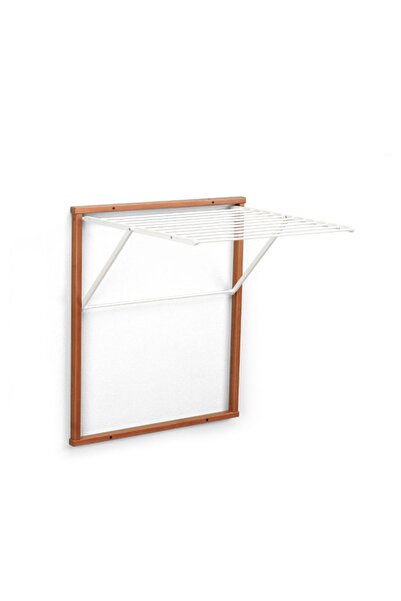 ARREDAMENTİ Kledy Kiraz Ağacı Alüminyum Duvar Çamaşır Kurutma Askısı Ceviz