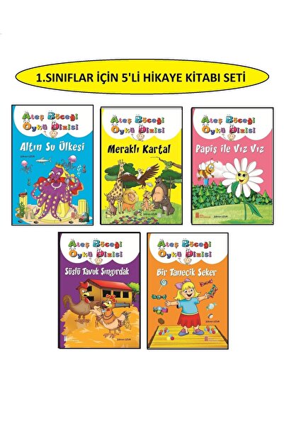 GÖNÜL YAYINCILIK 1.sınıflar Için Renkli Resimli Ve Sorulu 5'li Hikaye Kitabı ...
