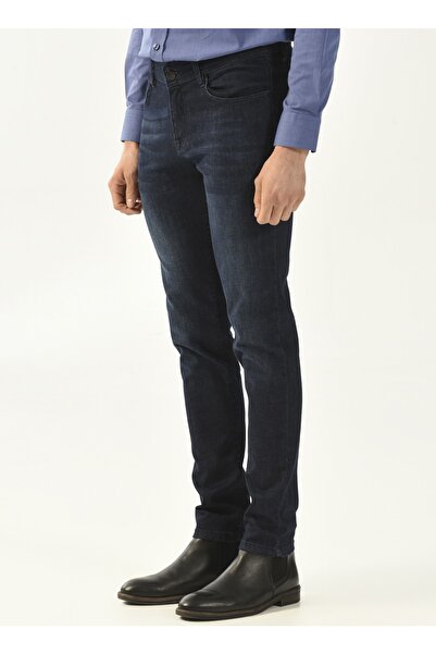 SÜVARİ Сині брюки Super Slim Fit для чоловіків - звичайна талія, звичайний крій Pn2016600116