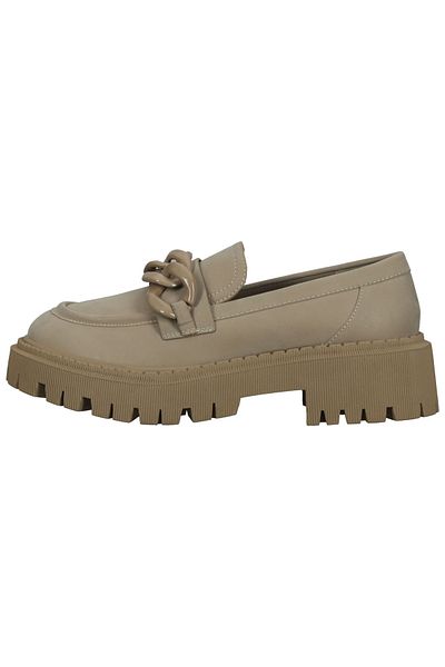 BULLBOXER Flacher Schuh - Beige - Blockabsatz