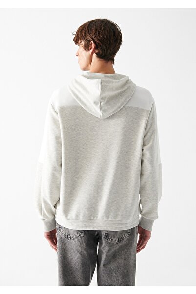 Mavi Kapüşonlu Gri Sweatshirt 0610979-82498