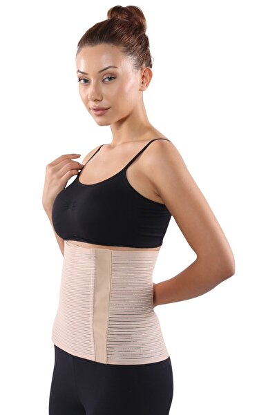 ONEFİX Unisex beige abdominal belly corset one-k303