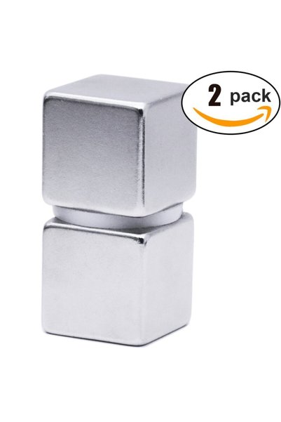 Dünya Magnet 2 Adet, Küp Neodyum Mıknatıs, Güçlü Magnet, 20mm X 20mm X 20 Mm