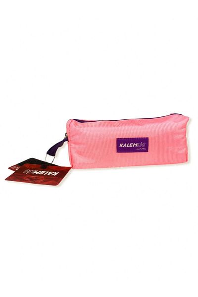 Kalemlig Tım Middle Imperteks Fabric Single Compartment Pen Bag - Pink Campaign