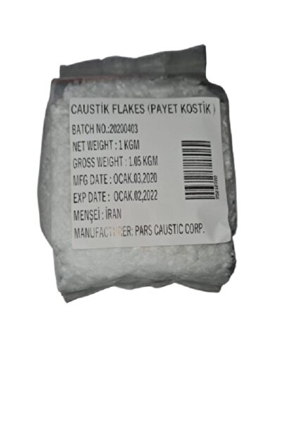 Meteksan Kostik 1 kg ( Payet Kostik Sodyum Hidroksit Soda Hidrojen Peroksit