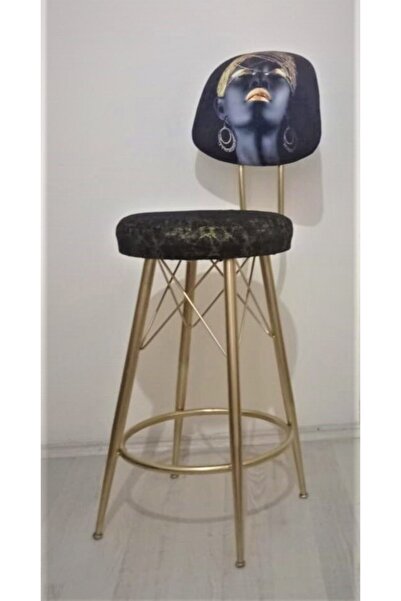 J&S QUALİTY Özgün Tasarım Oturumu Ile Şık Ve Dekoratif Bar Taburesi  65 Cm