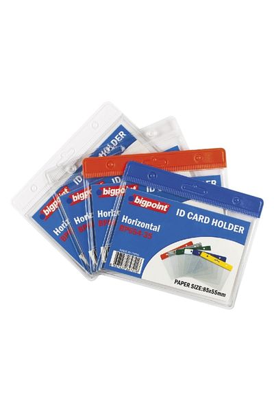 Bigpoint Clear Horizontal Card Bag - 85X55Mm, Set of 10