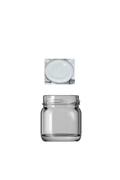 Paşabahçe Glass Jar 40 Cc White Lid 6 Sample Holders
