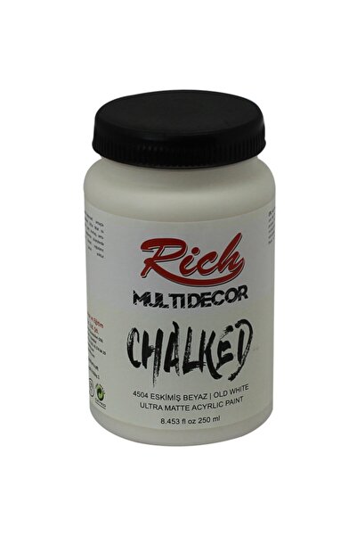 Rich Multi Decor Chalked Akrilik Boya 4504 Eskimiş Beyaz 250 Cc