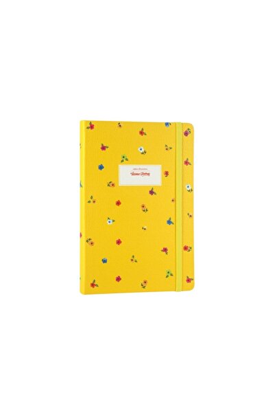 KESKİN COLOR دفتر ملاحظات على شكل زهور صفراء صغيرة من فيكتوريا جورنالز مقاس 1...
