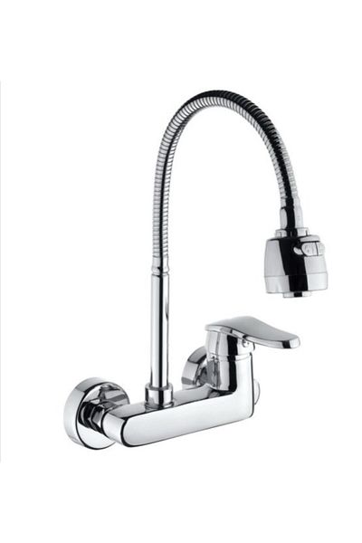 lupobianco Side Arm Mix Applique 2 Function Spiral Pipe Sink Faucet