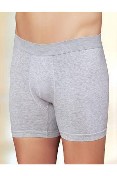Şahinler Gray Color 3Pcs Lycra Men's Boxers
