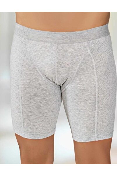 Şahinler Συσκευασία 3 Sportsman Long Leg Grey Lycra Boxers