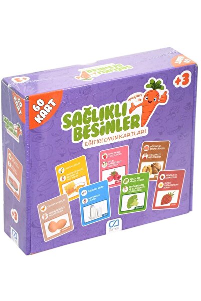 CA Games Marka: 5106 , Sağlıklı Besinler - Eğitici Oyun Kartları / +3 Yaş Kat...