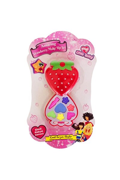 Joy and Toys Lmn065 Çilek Makyaj Seti Kız Çocuk Geliştirici Aktivite Oyuncak