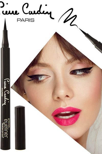 Pierre Cardin Waterproof Felt Tip Eyeliner - Precise Waterproof Eyeliner Black