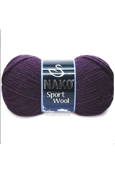 NAKO ( 5 Pieces ) Sport Wool 3260 Purple Hand Knitted Threads Vest Cardigan Thread Scarf Sweater Thread