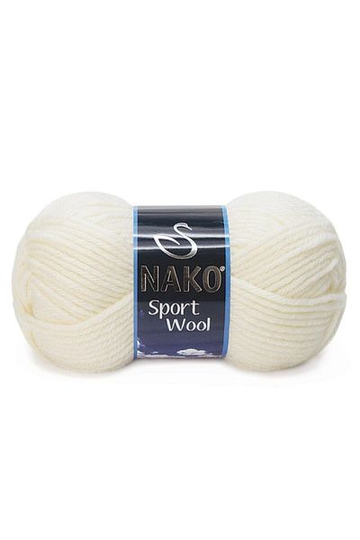 NAKO ( 5 Pieces ) Sport Wool 300 Ecru Hand Knitted Threads Vest Cardigan Thread Scarf Sweater Thread
