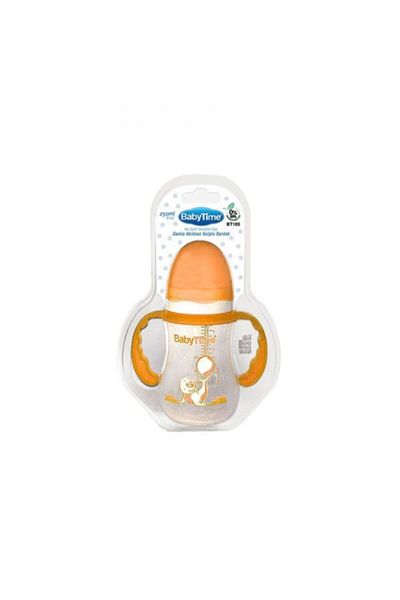Babytime Bt105 Drip Resistant Glass with Handle 250 ml Orange