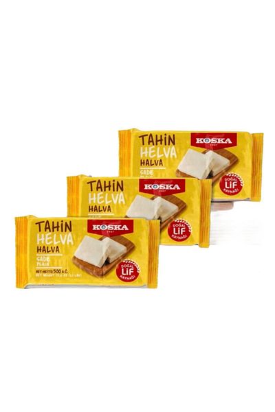 Koska Halva Plain 500Gr X 3 Pieces