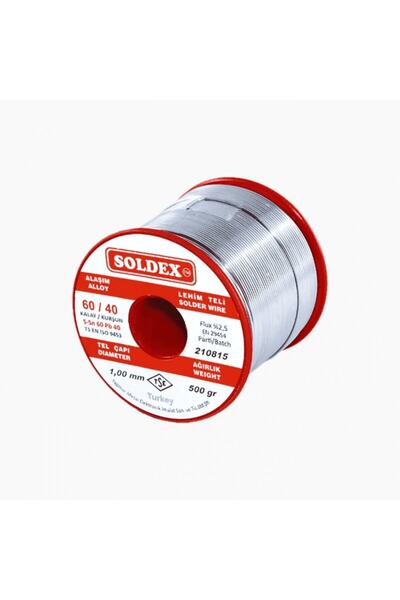 Soldex 60/40 Lehim Teli 500gr 1mm
