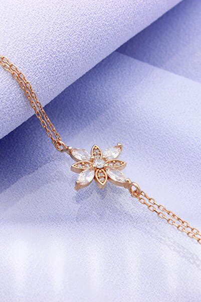 Else Silver Kadın Rose Umut Çiçeği Gümüş Bileklik