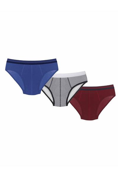 NBB Ανδρικό πολύχρωμο ανδρικό slip 3-pack 730