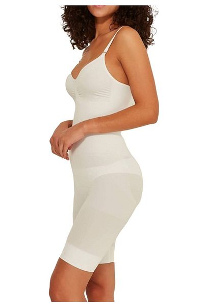 Shop mood Corset boxer pentru femei, alb, fără urme, fără sudură