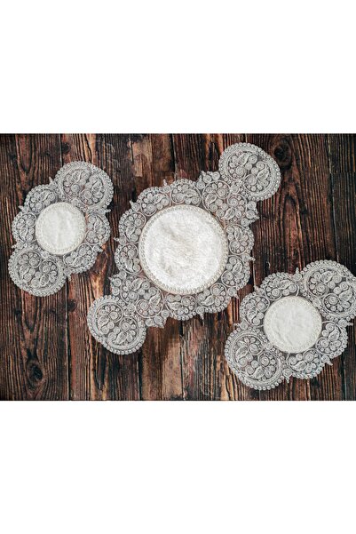 Çt Çeyizci Tekstil غرفة المعيشة مجموعة غرفة نوم 3 قطع كريم