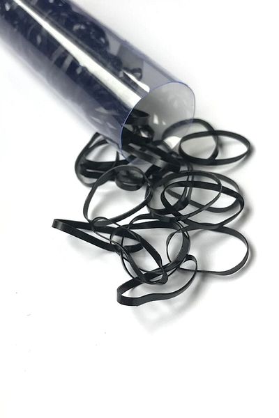 Sermet Süs Dünyası Elastic cu cataramă din cauciuc pentru păr negru pentru femei