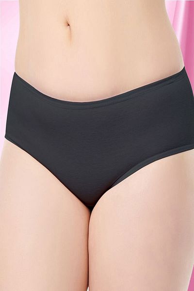 Seher Yıldızı Pachet pentru femei 100% bumbac chiloți colorați negri Bato -sehy0028 Pachet de 6