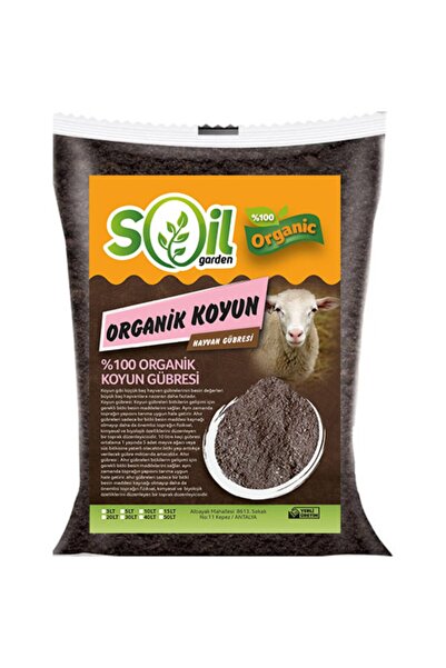 Soil Garden %100 Organik Hayvansal Gübre 10 Lt Koyun Gübresi