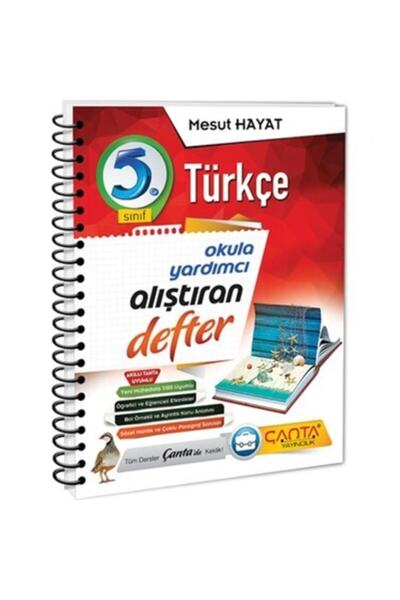 Çanta Yayınları 5.sınıf Türkçe Okula Yardımcı Alıştıran Defter Çanta Yayıncılık